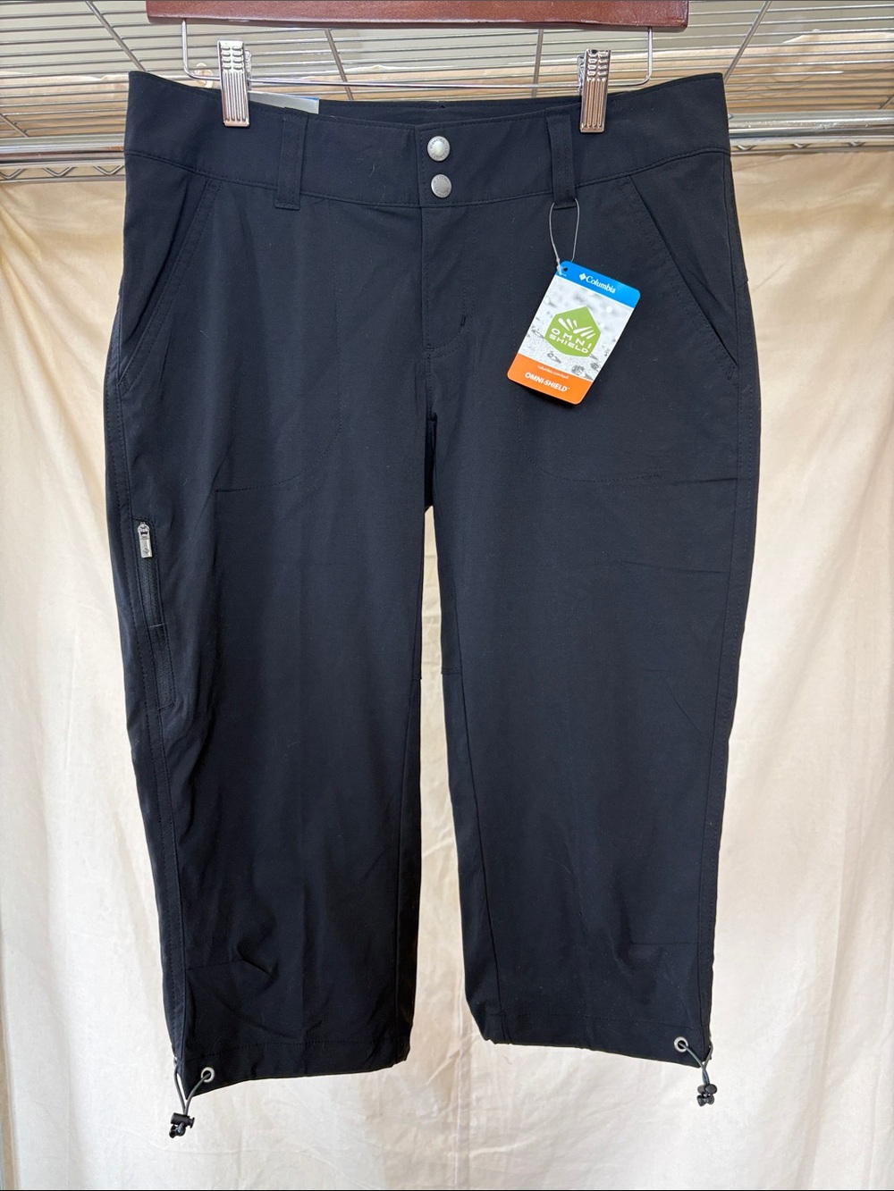 Columbia Black Women's Capris with Adjustable Hem